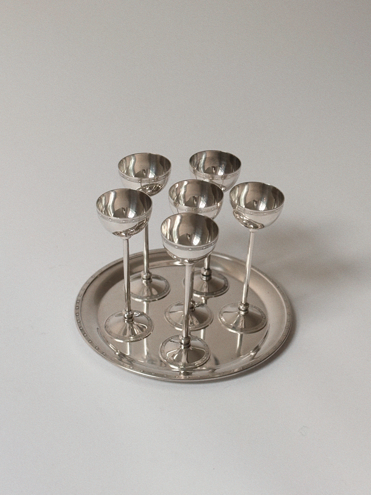 Silver-Plated Liqueur Server Set, 1980's by Huerto | The Oblist