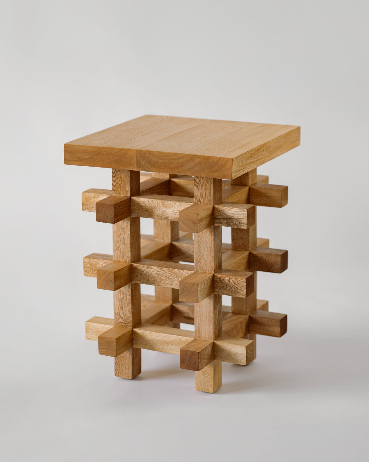 Solid Wood Stool - JUNCO Series by Daniel Couttolenc, American Walnut — lifestyle setting