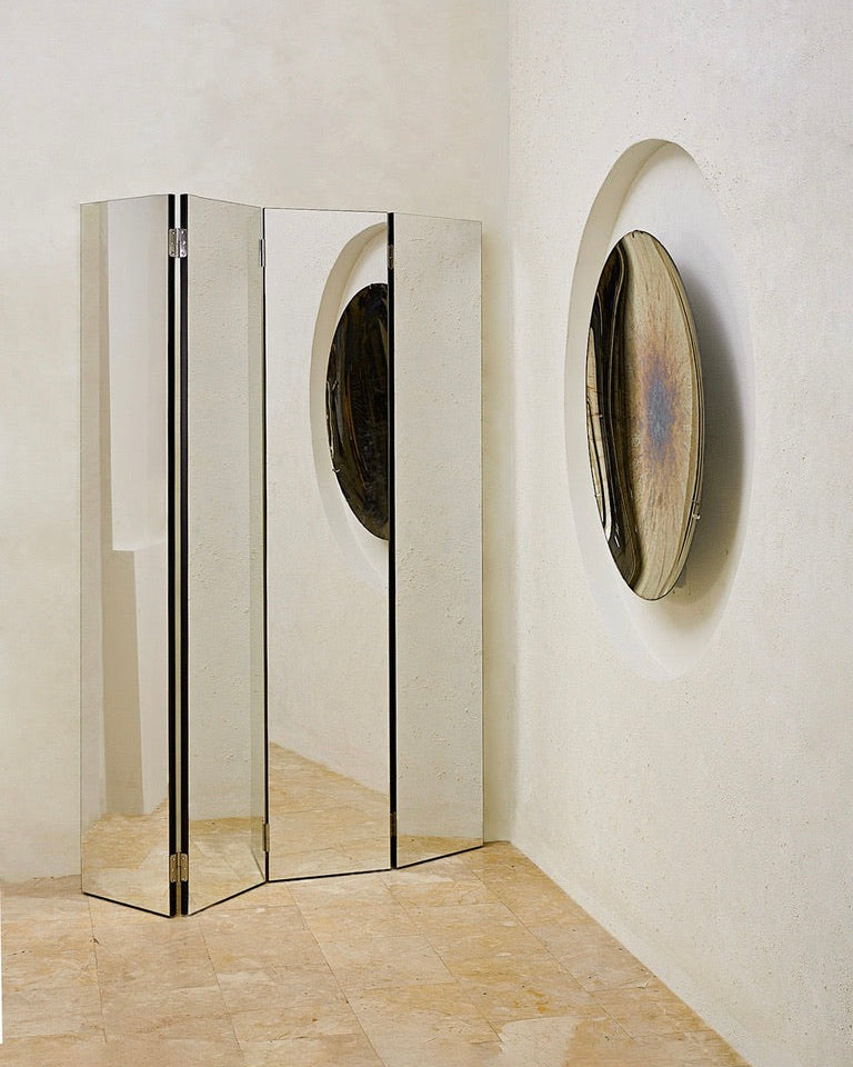 'The Paravan' Mirror Folding Screen by HOMA | The Oblist