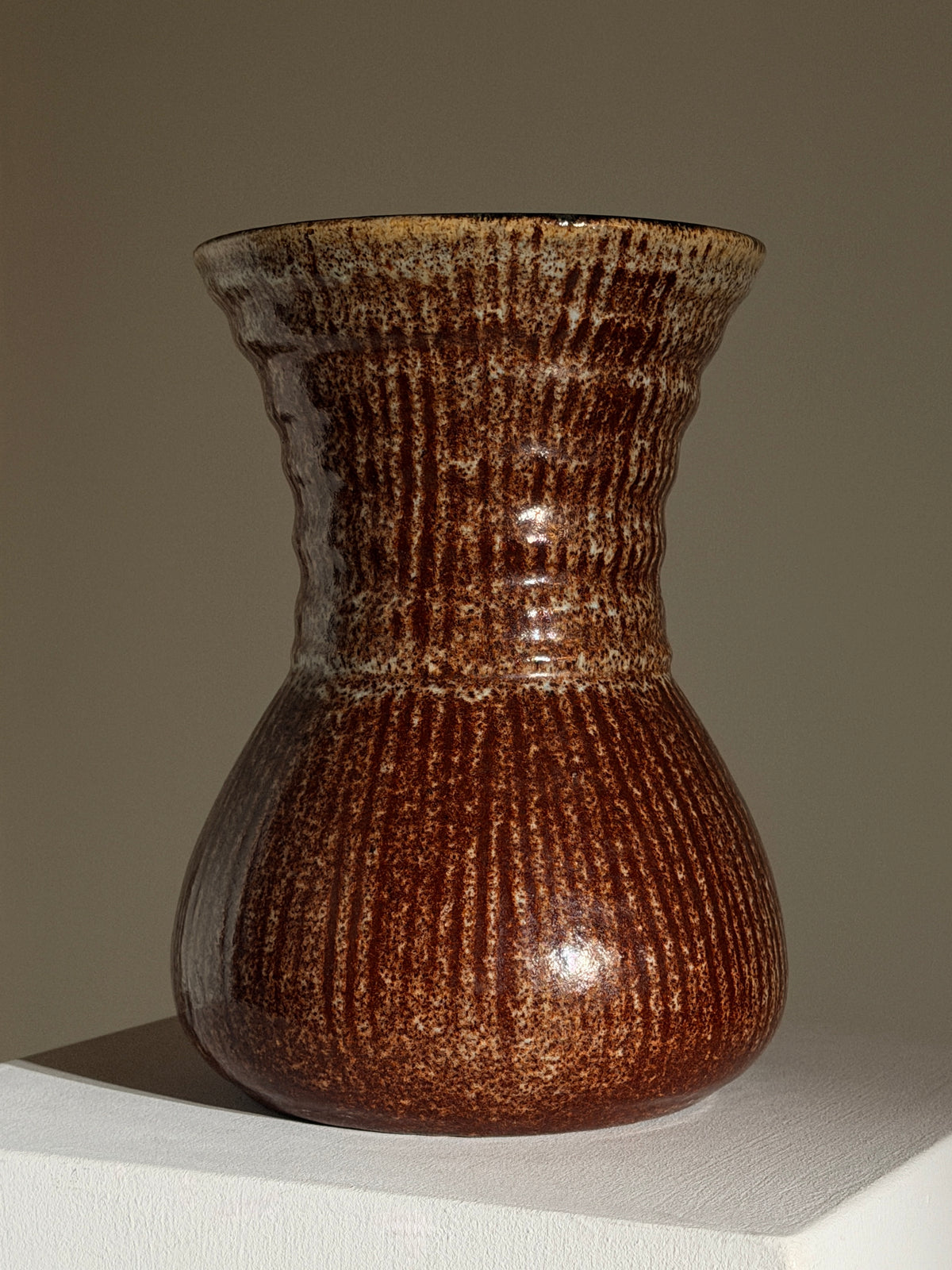 Large ceramic vase by Les Potiers d’Accolay, France, 1950 by Figuresdesign | The Oblist