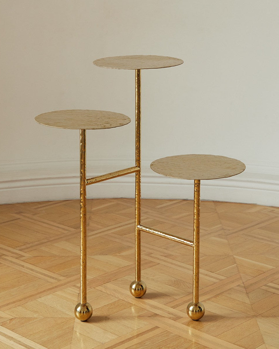 Liquid Side Table in Solid Brass by Furn Object | The Oblist