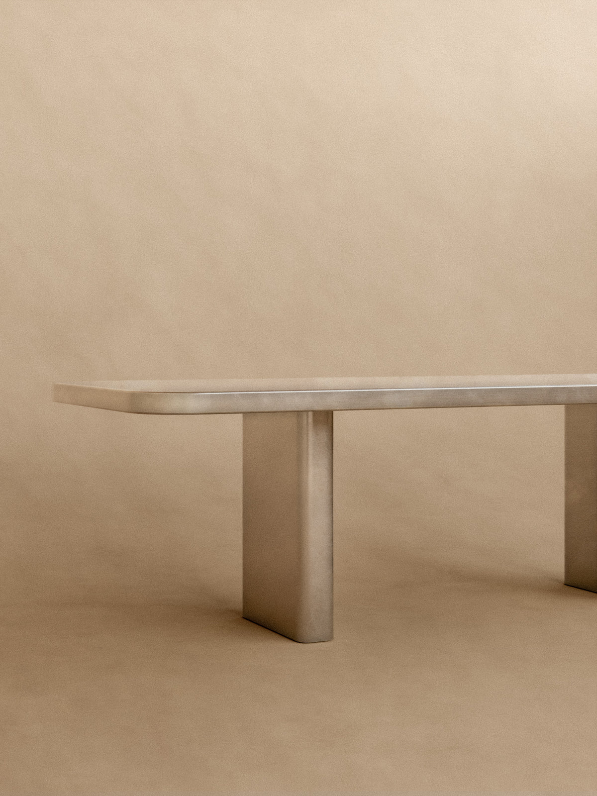 Stainless Steel Dining Table  — lifestyle setting
