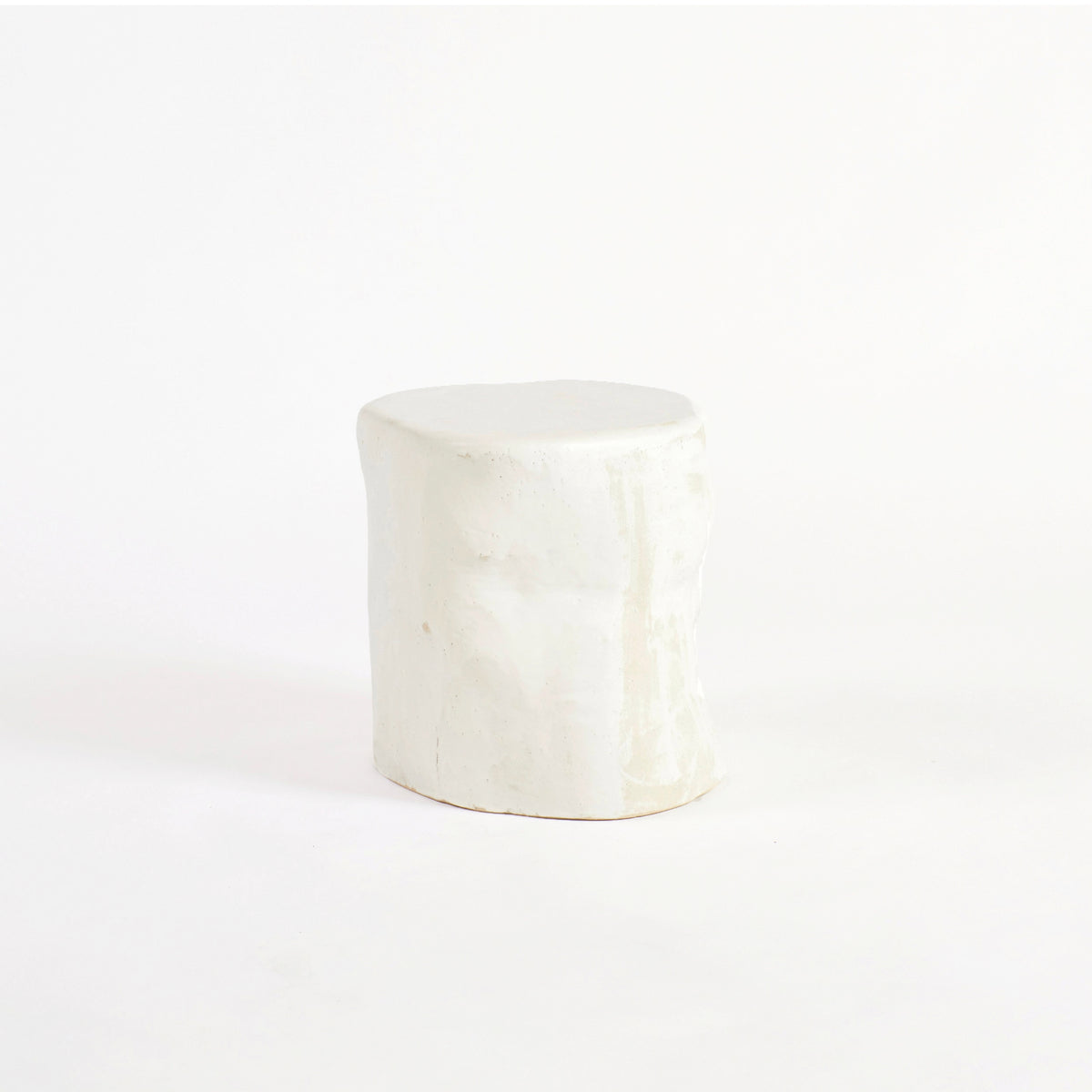 Ceramic Side Table (small) — front view on white background