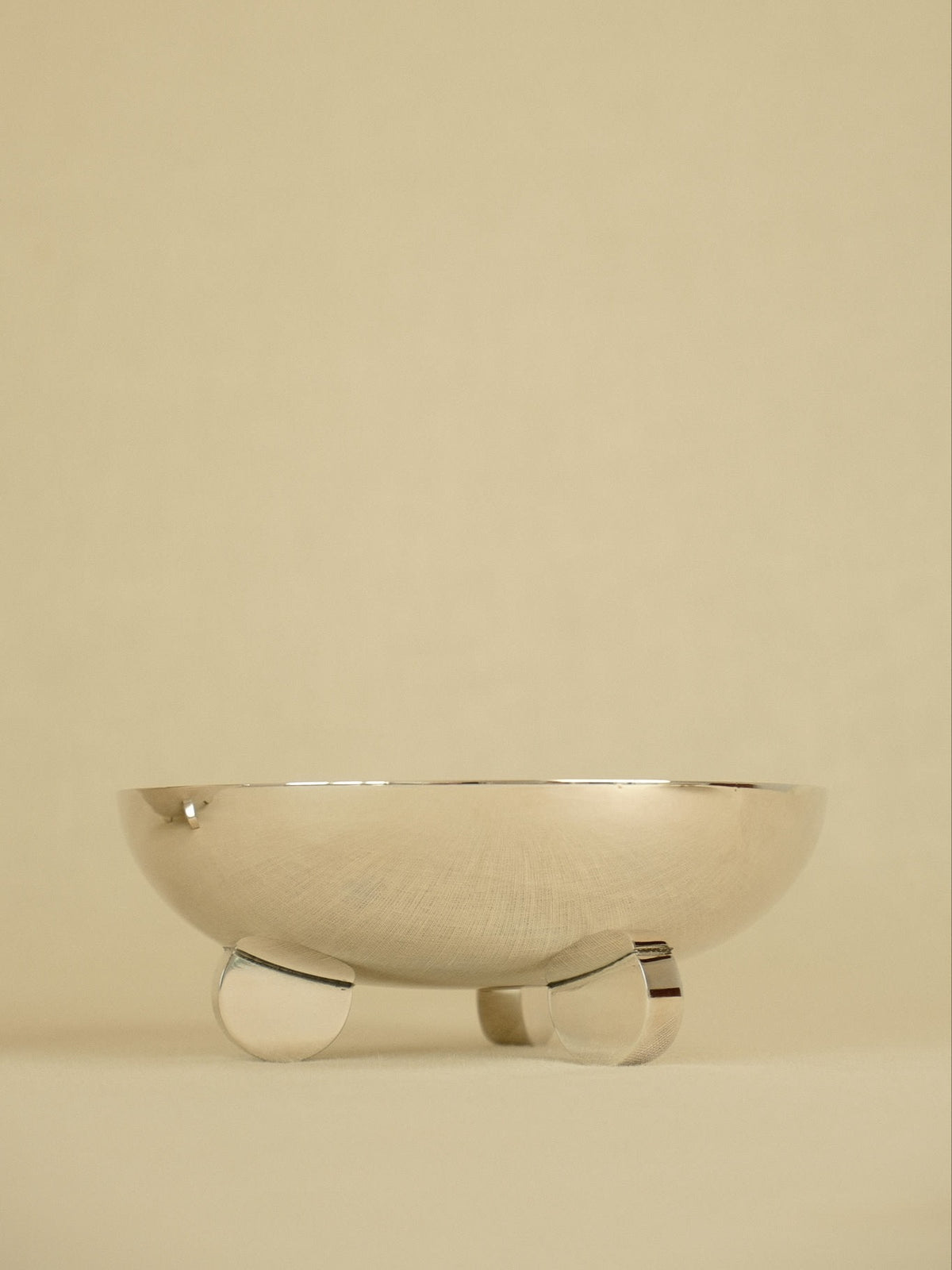 Set of 3 Ercuis Escapade Silver-Plated Bowls — side angle