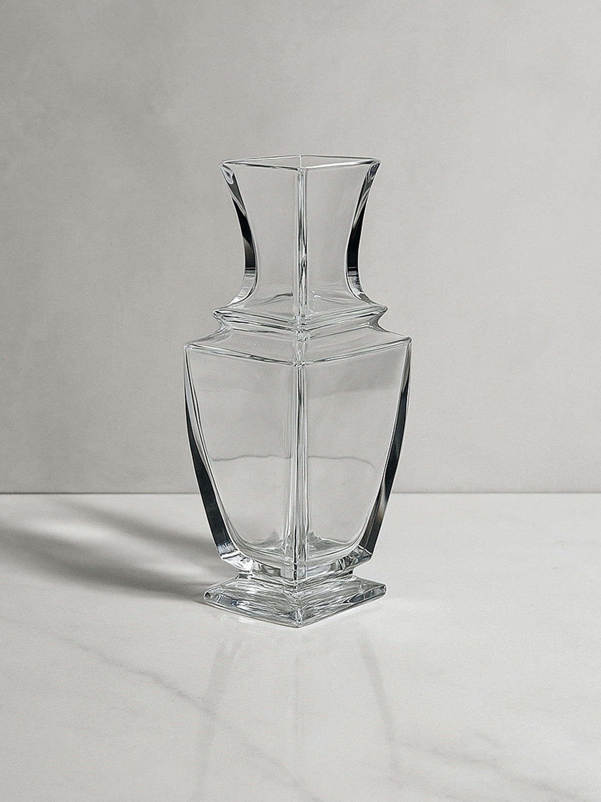 Vintage Baccarat Art Deco Vase - 1980s — side angle