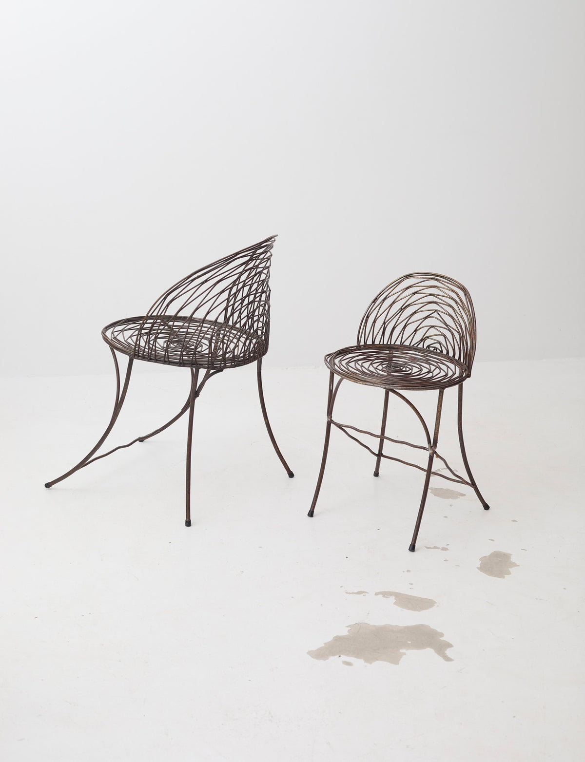 French 20th Century wrought iron armchair — additional view