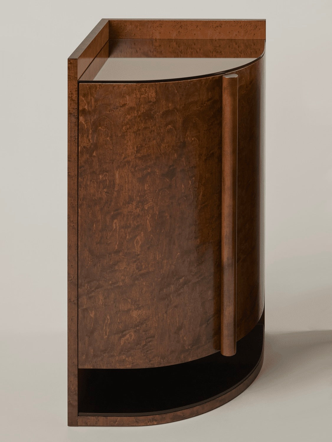 Yves Side Table / Cabinet (modular), in maple — lifestyle setting