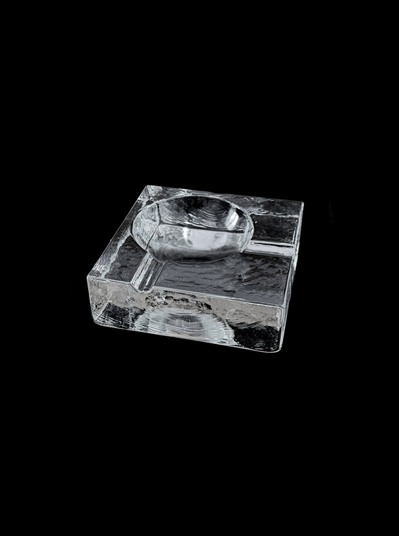 Vintage scadinavian glass ashtray by LA PARADE | The Oblist