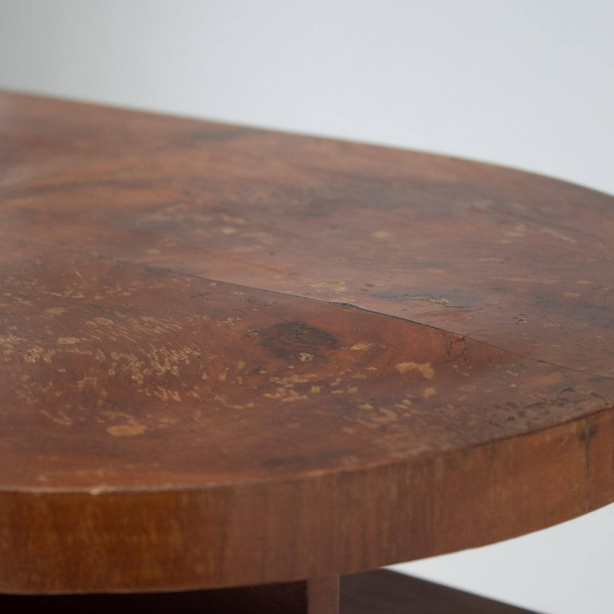 Art Deco Etagere Shelf Unit — close-up of wooden surface texture
