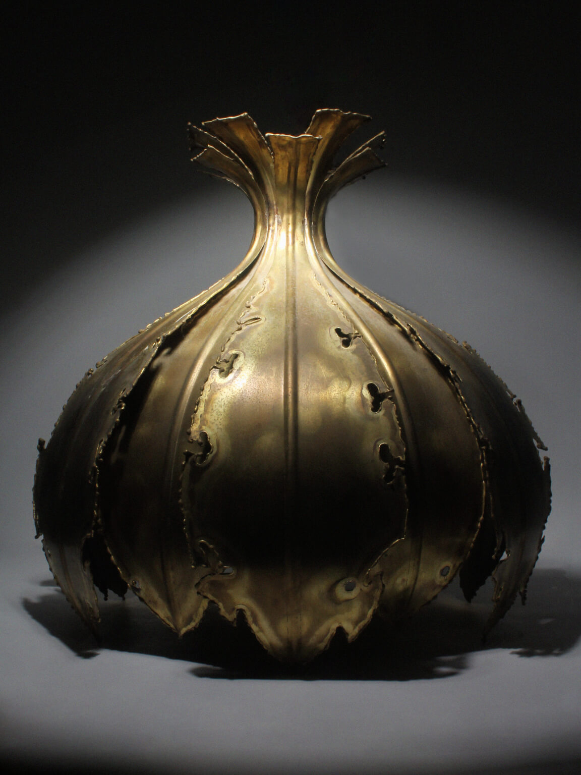 Svend Aage Holm Sørensen "Onion" Brass Ceiling Lamp, 1960s, Denmark — in context