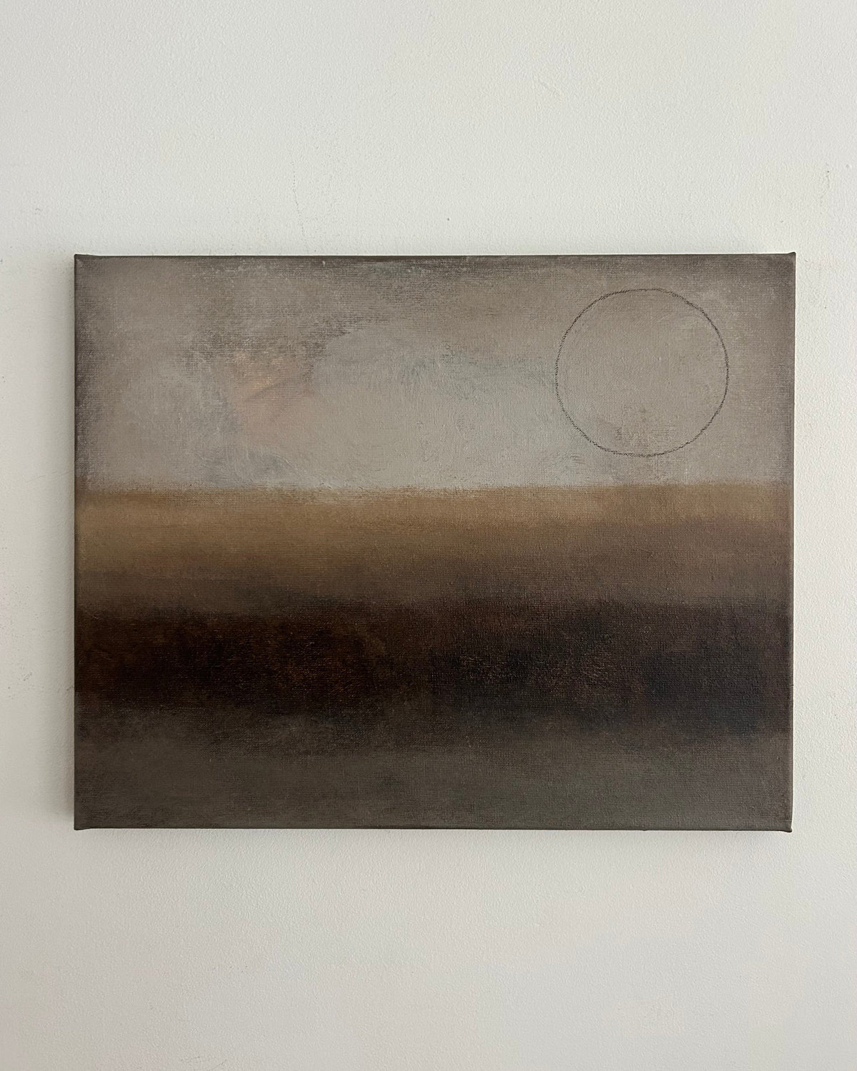 Dawn Painting by Iris Bavelaar | The Oblist — earthy tones, contemporary canvas