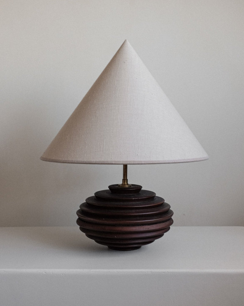 Ceramic Cone Table Lamp  — close-up