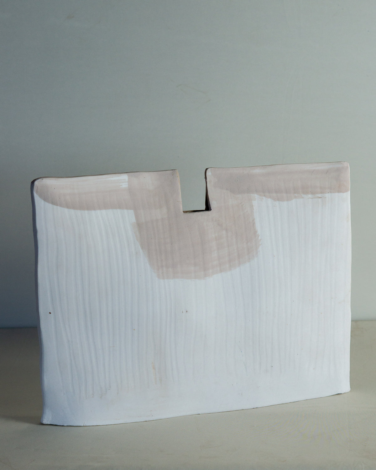 Huipil Vase in Porcelain — side angle