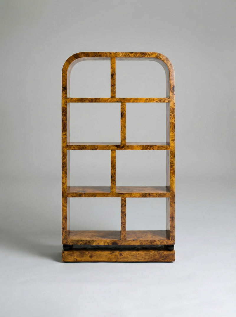 'Calisto' Olive Burl Bookcase by Meola Interiors | The Oblist