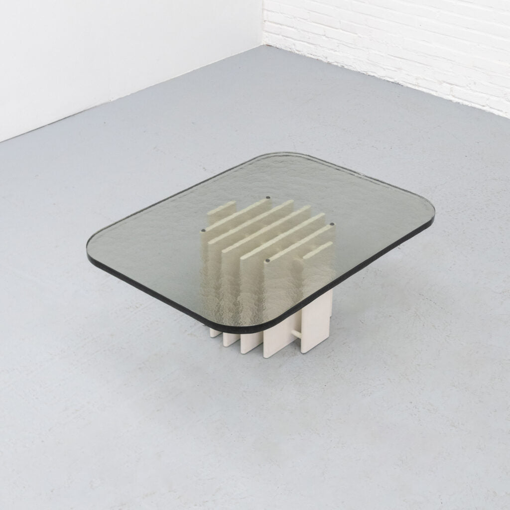 Heinz Lilienthal Glass Coffee Table — side angle