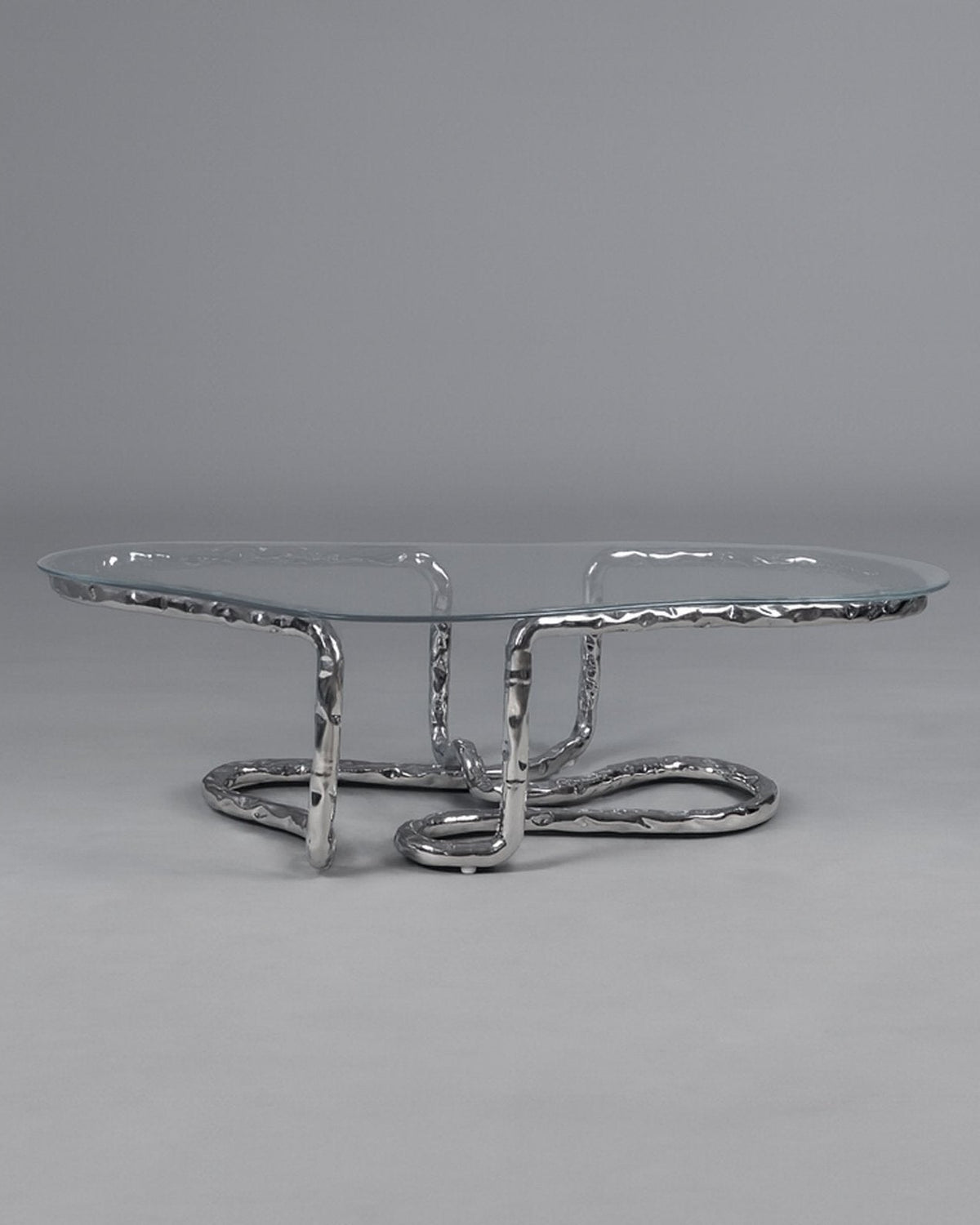 Stainless Steel Coffee Table - Lasso Series by Nitush Aroosh by Nitush Aroosh | The Oblist