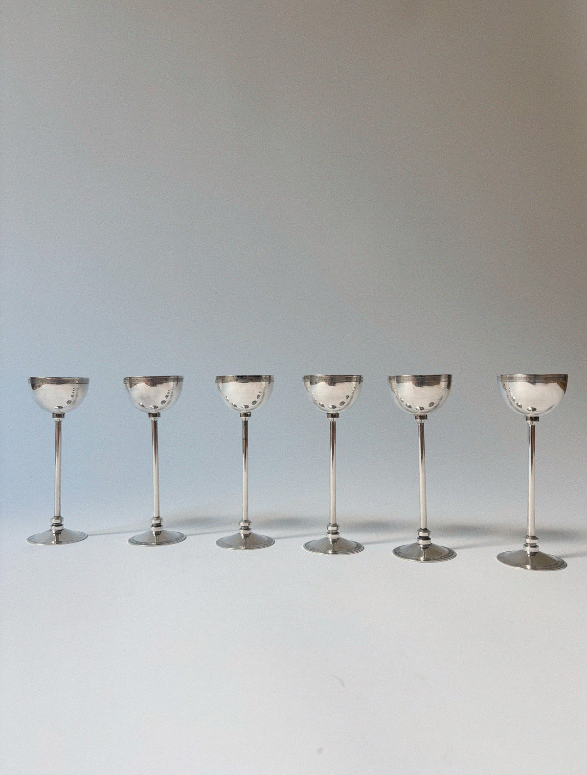 Silver-Plated Liqueur Server Set, 1980's — side angle