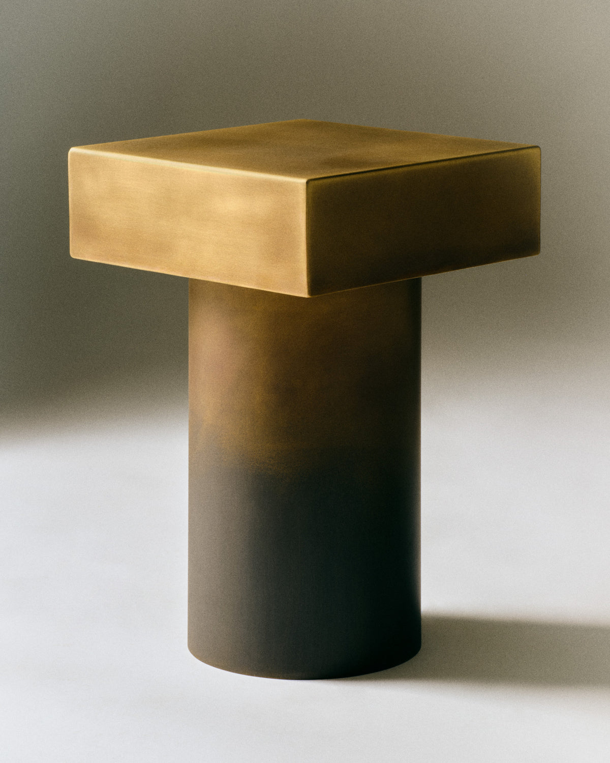 Golden Gradient Side Table — close-up