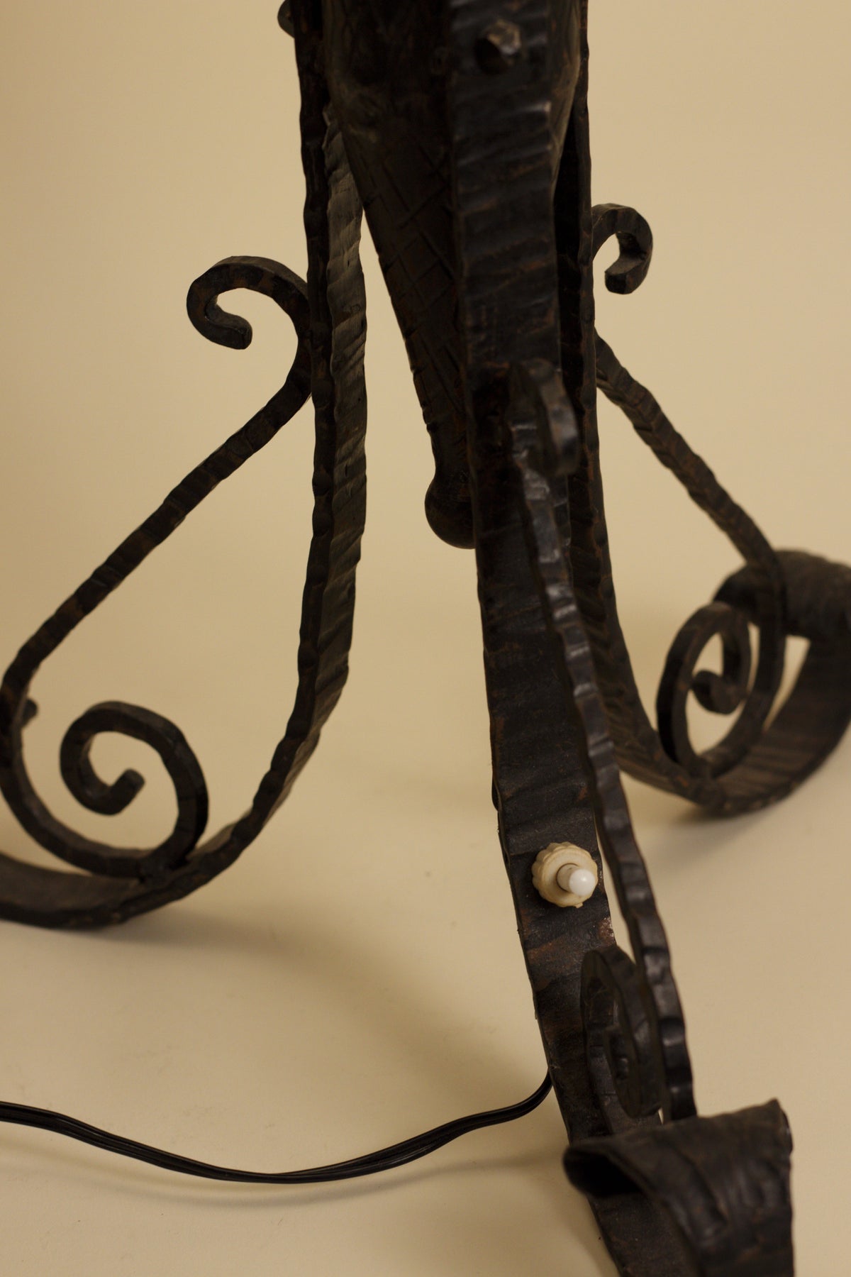 Art Deco Hand-Forged Lamp — alternate view