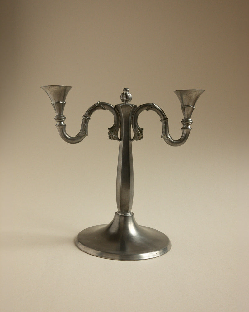 1930s Harald Linder for Svenskt Tenn Swedish Grace Pewter Candelabra by Trove Paris | The Oblist