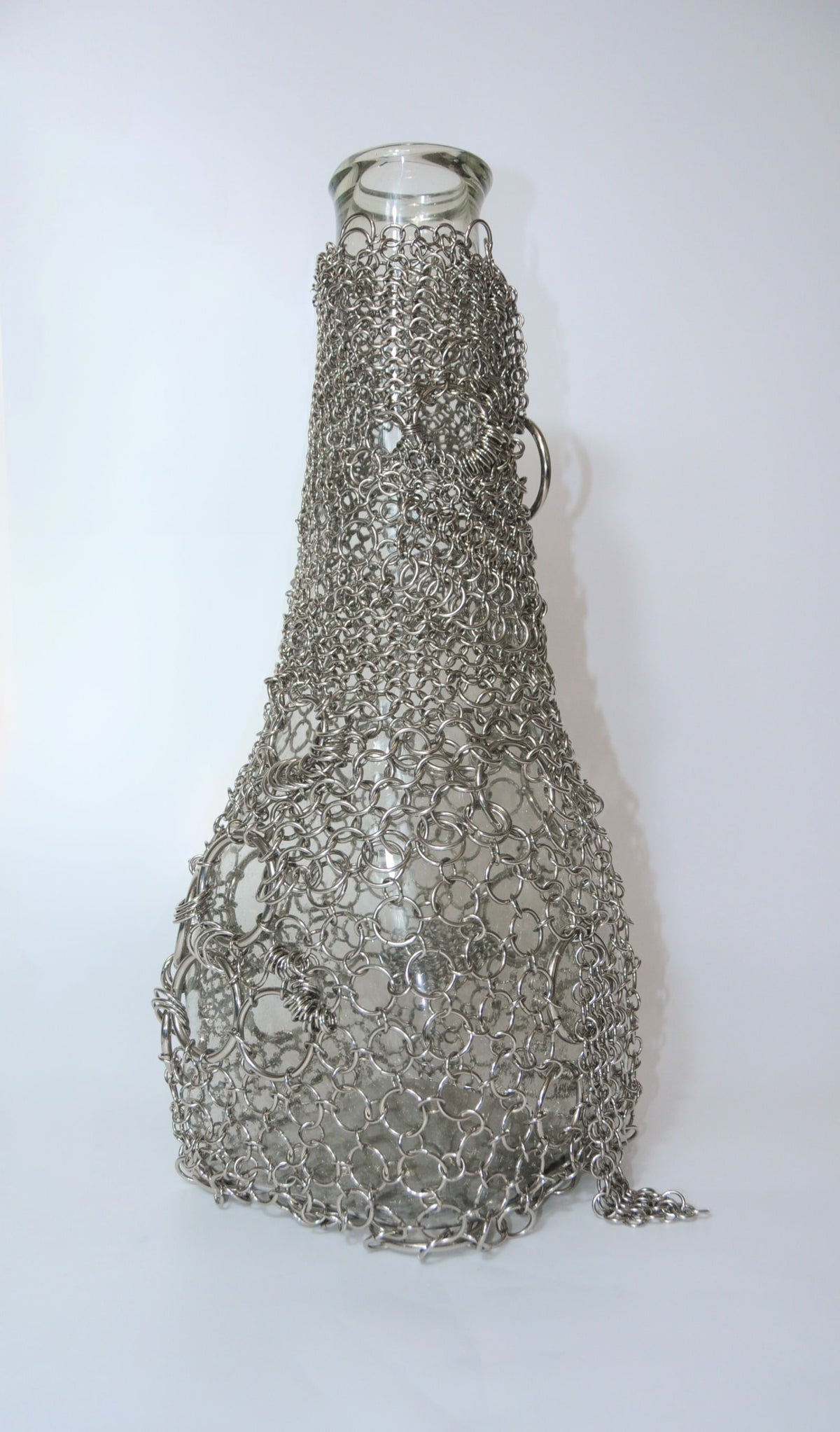 Floating Chainmail Vase  — alternate view