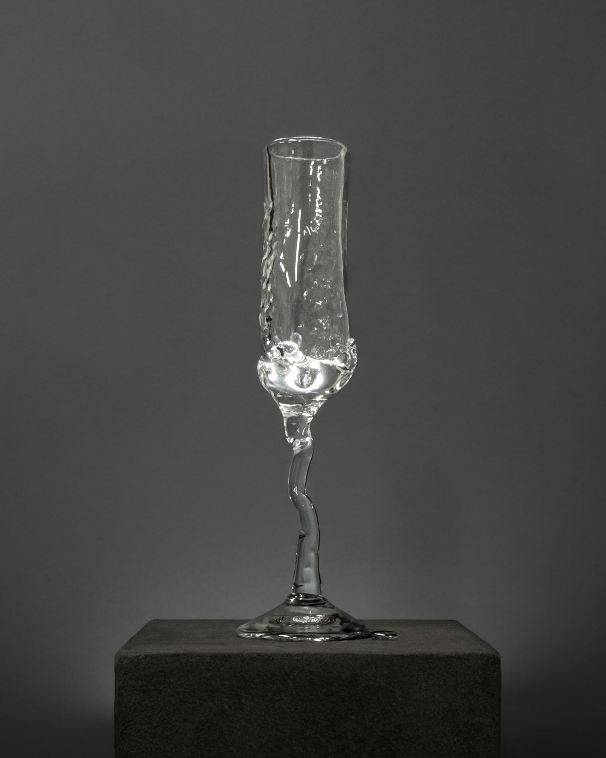 Organic Flute Champagne Glass — detail view