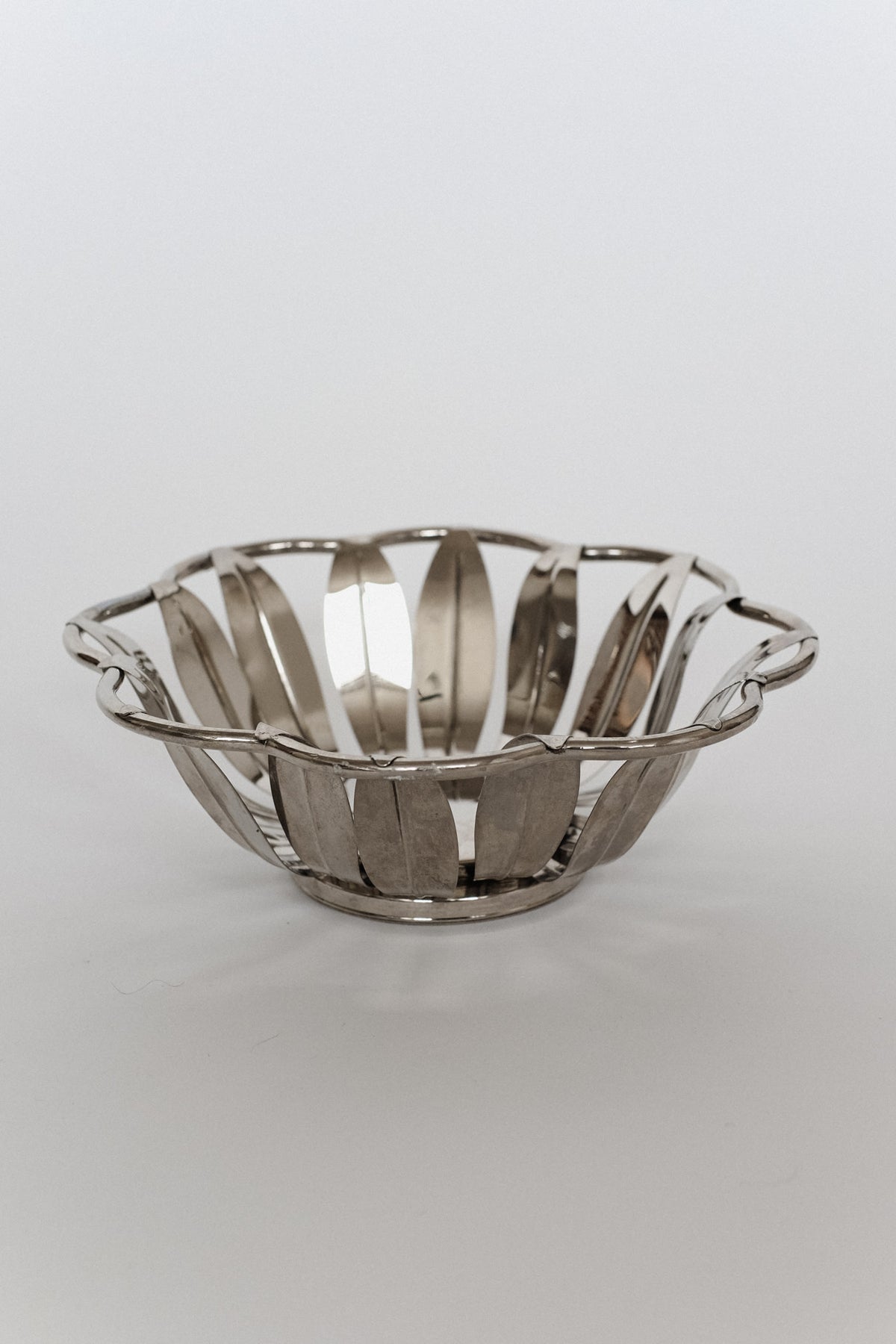 Silver-Plated Bread Basket — alternate view