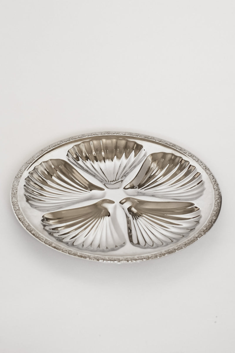 Large Vintage WMF Shell Serving Dish — detail view