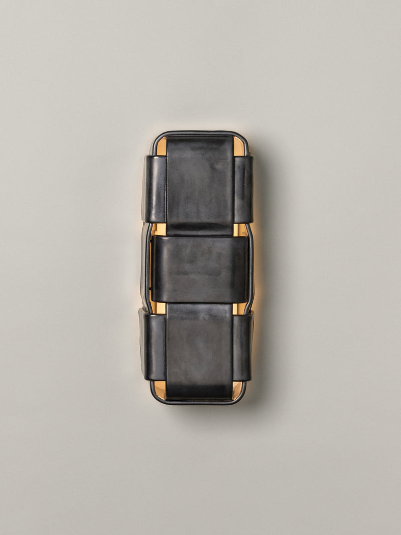 Stria 3 Sconce, Graphite by SIN | The Oblist