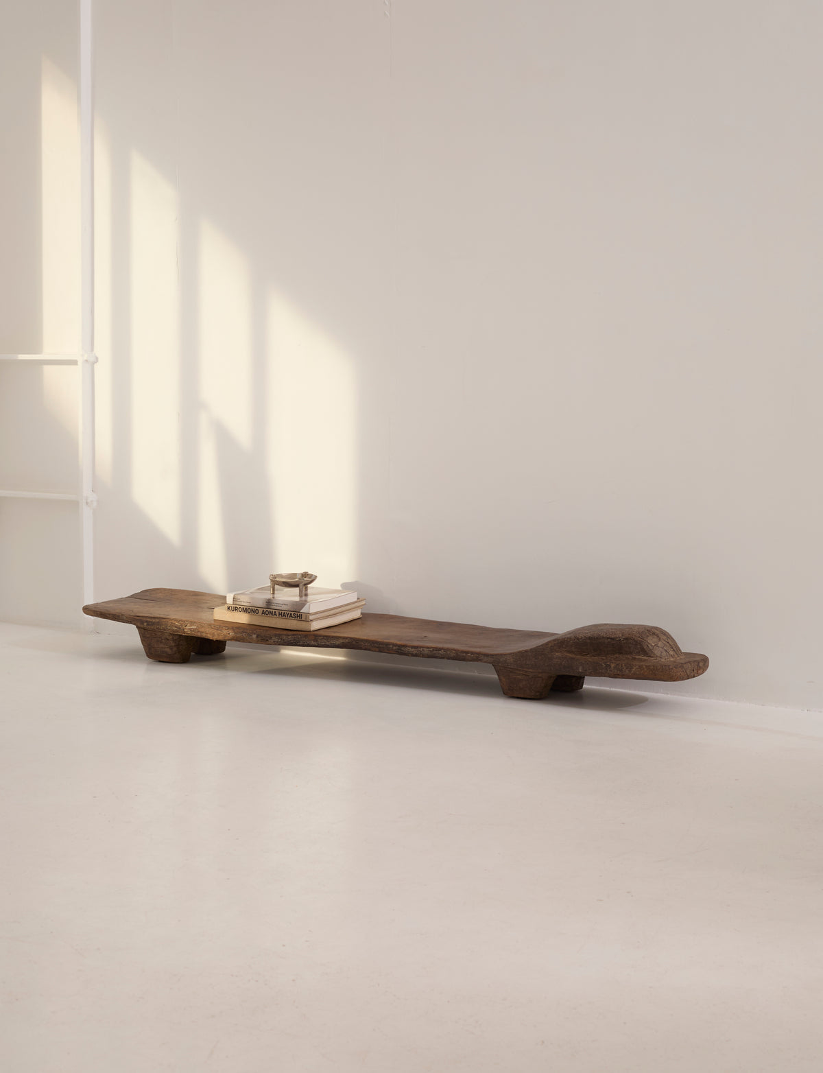 Carved Senufo Bench in Wood by DIG IN JAPAN | The Oblist — handcrafted dark wood design
