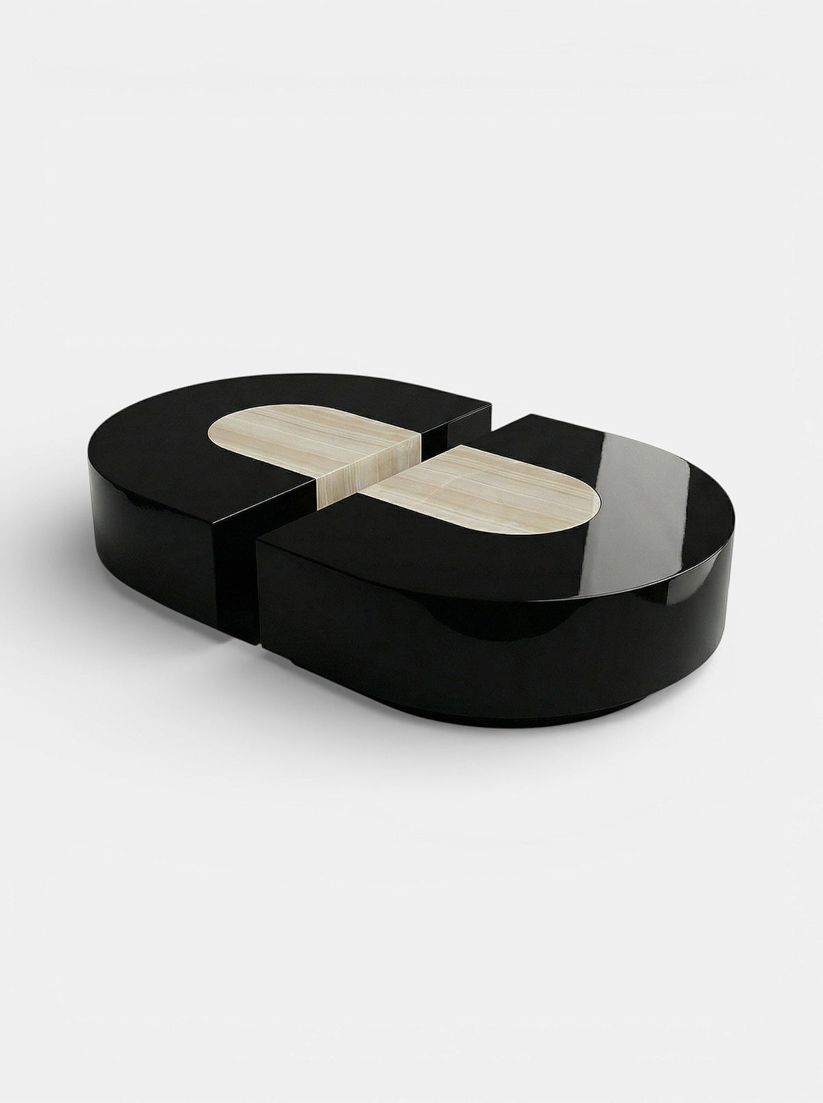 Baci Capsule Black And Ivory Onyx — side angle