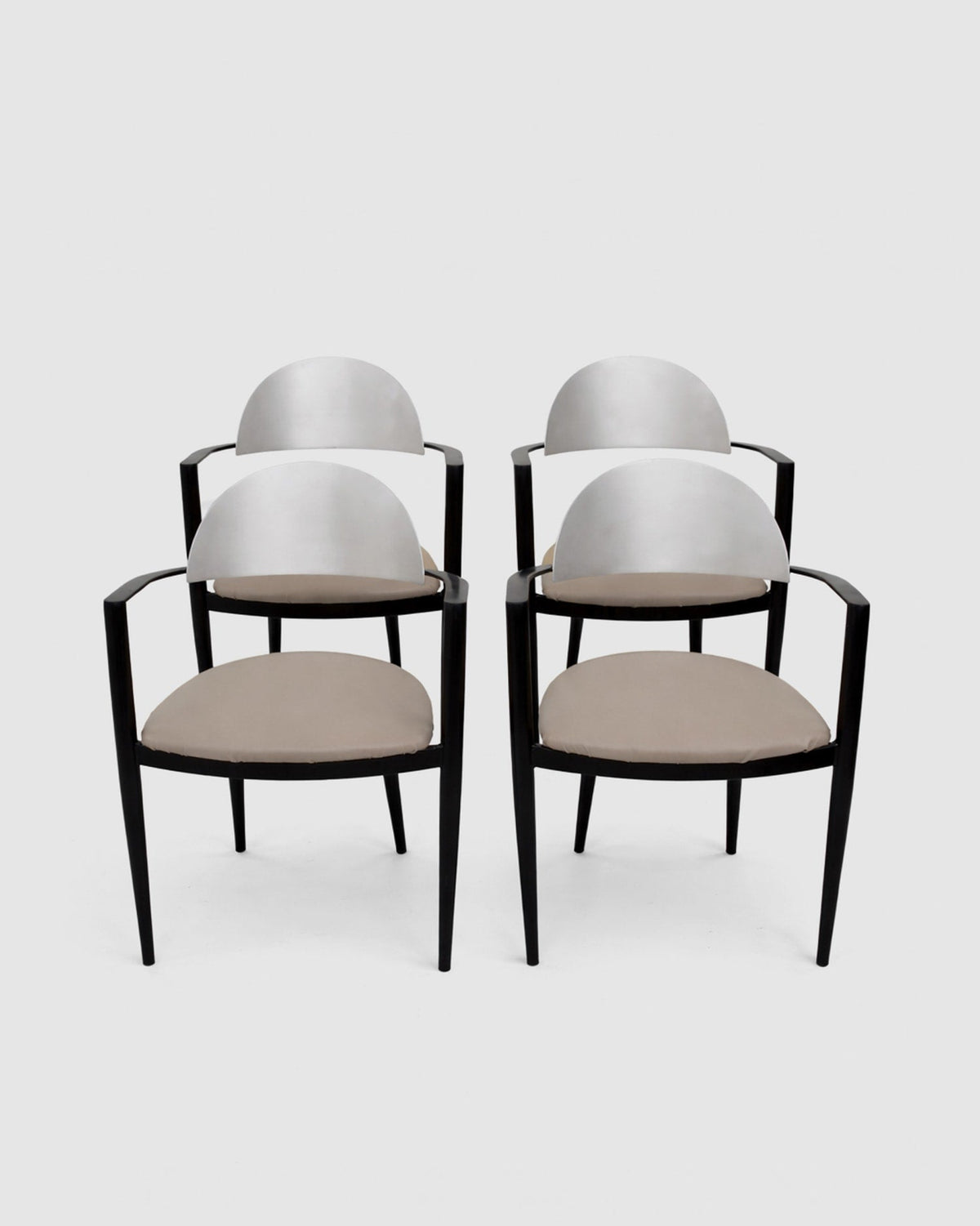 Set of 4, Modernist Dining Chairs by Villa | The Oblist