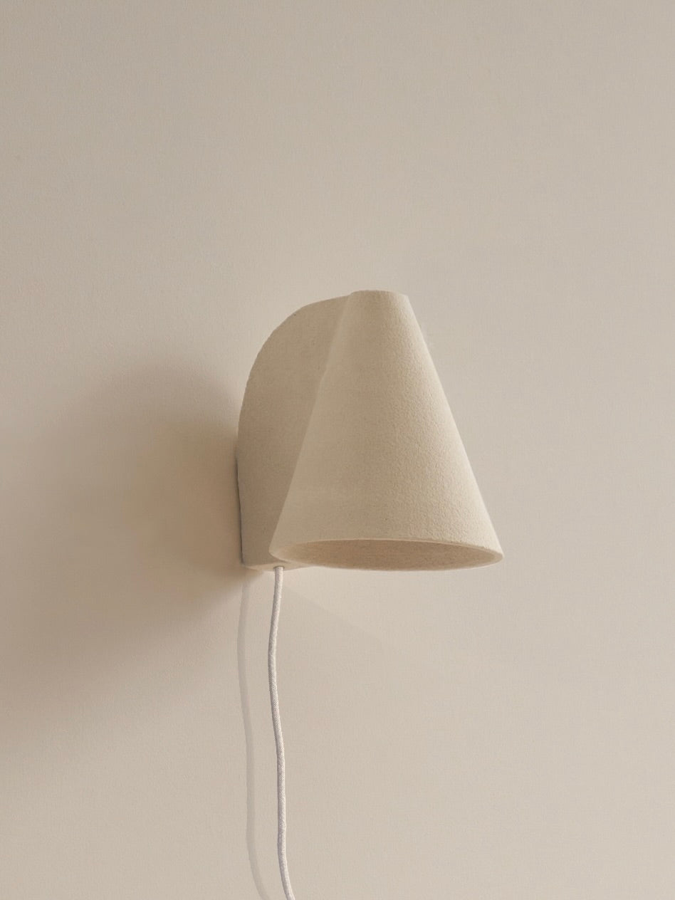 "Esoteric" Offwhite Wall Lamp — lifestyle setting