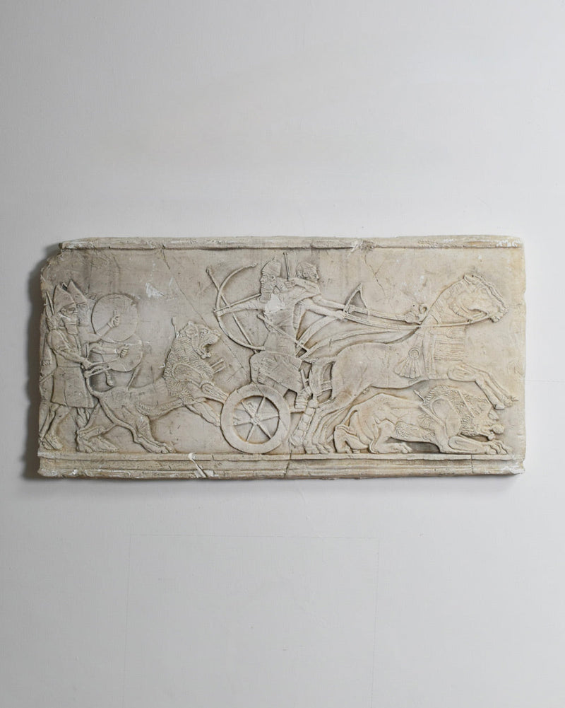 Antiquity Cast Wall Plaster Low Relief, 1960s by Barracuda Interiors | The Oblist
