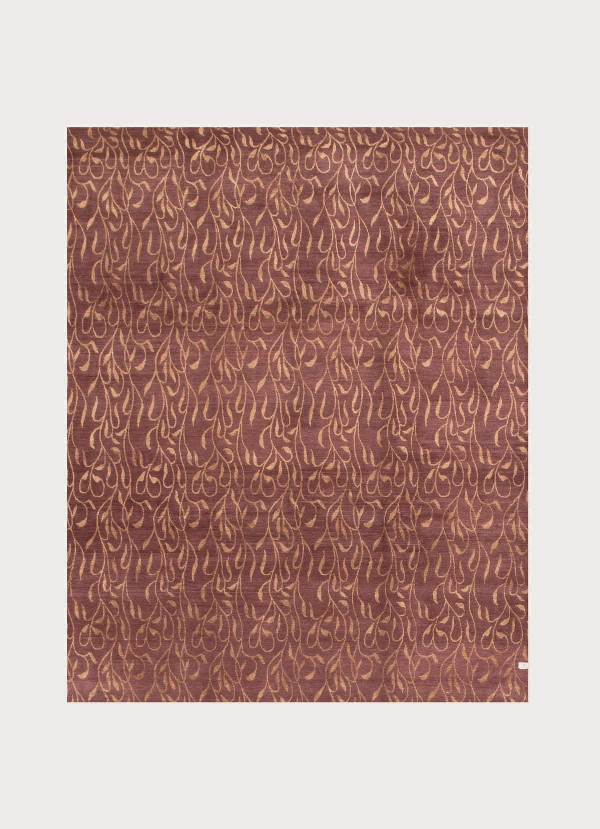 Tibetan Rug in Leaf 249 x 305 cm by catalog:three | The Oblist — handcrafted wool, warm brown tones