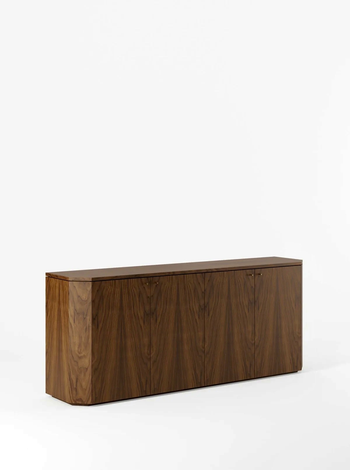 Winston Server in Walnut — side angle