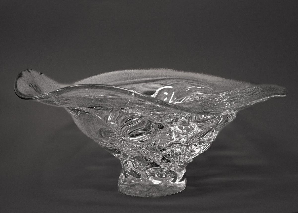 Organic Glass Platter — detail view