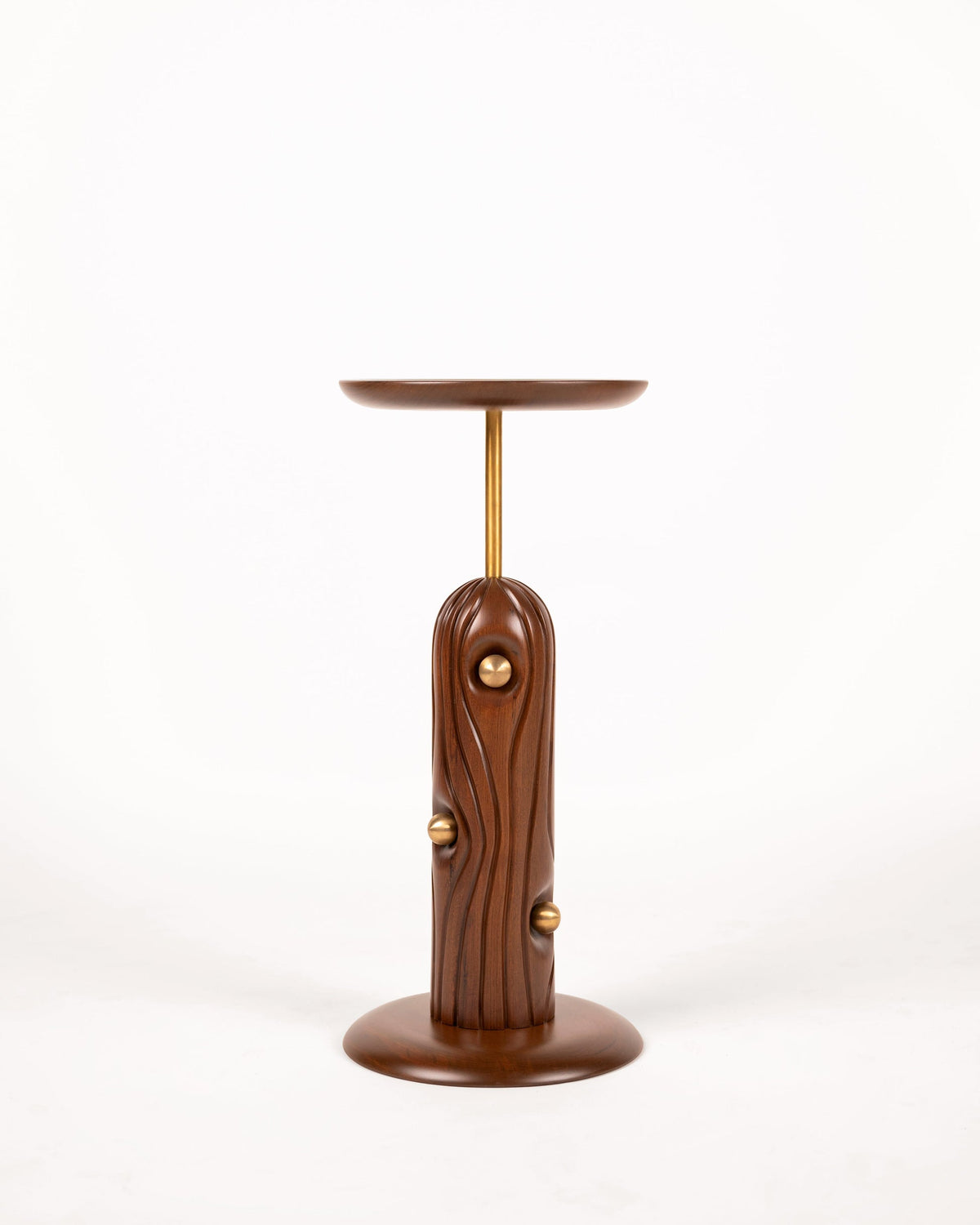 Linea Cocktail Table — top view of handcrafted wooden surface