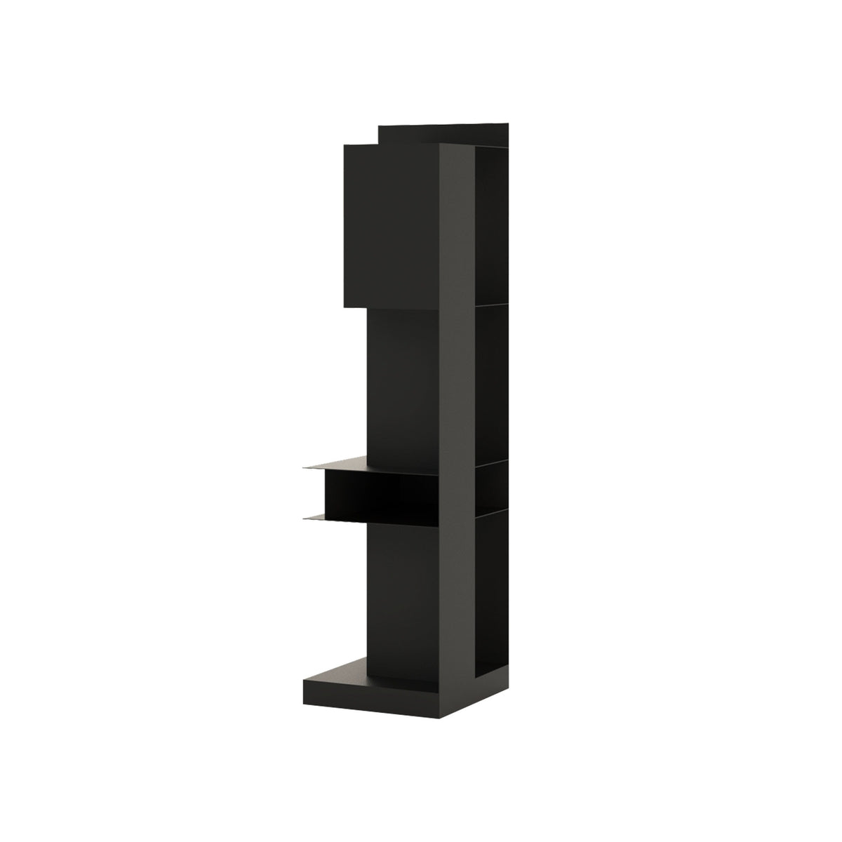 ZEN' Standing Shelf — angled view in matte black finish