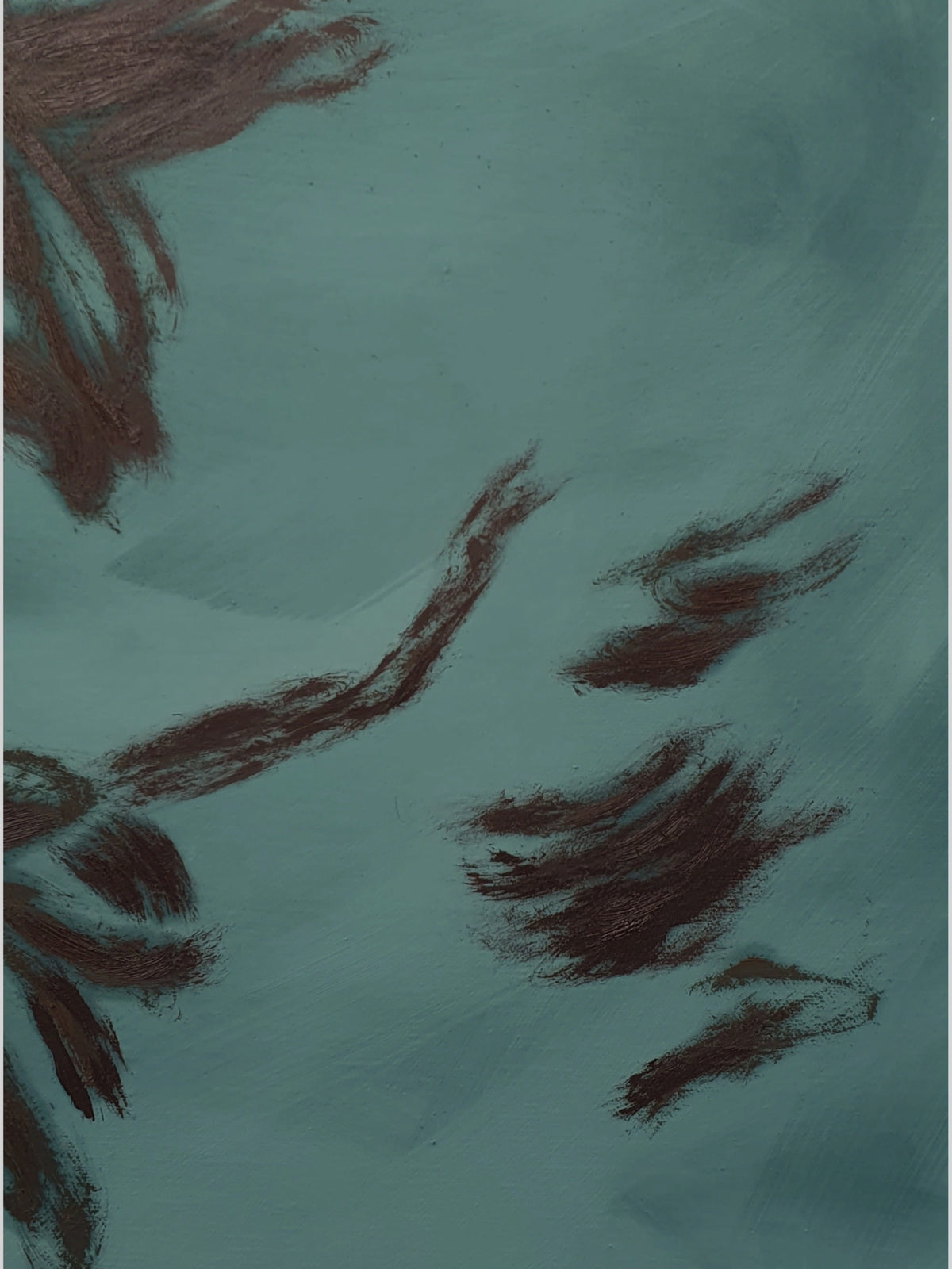 'Underwater' painting — detail view