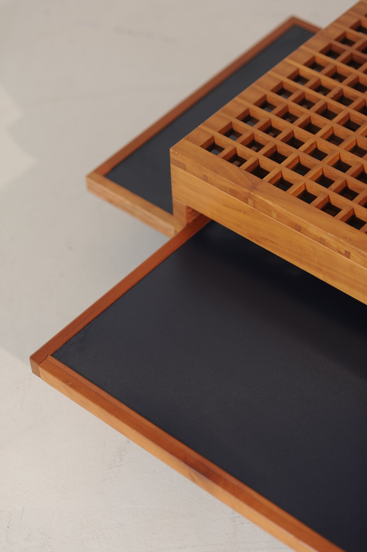 Bernard Vuarnesson Tetra Coffee Table, France 80s — lifestyle setting