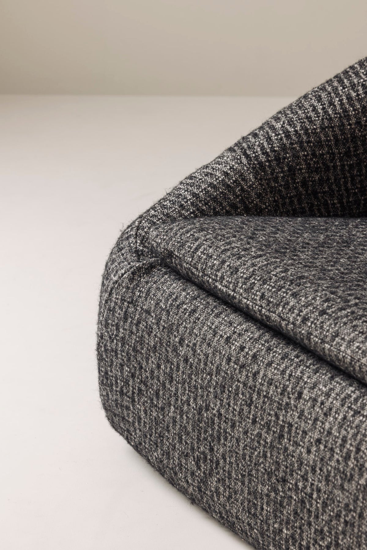 Sculptural French lounge chair, 1960s. — side angle