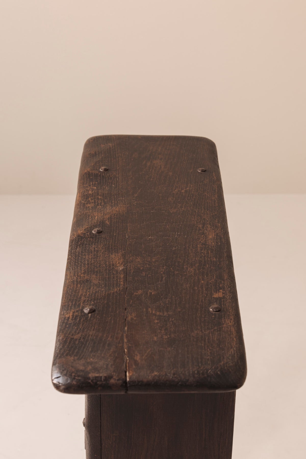 Early 20th century Folk art rustic cabinet / side table from France — view 10