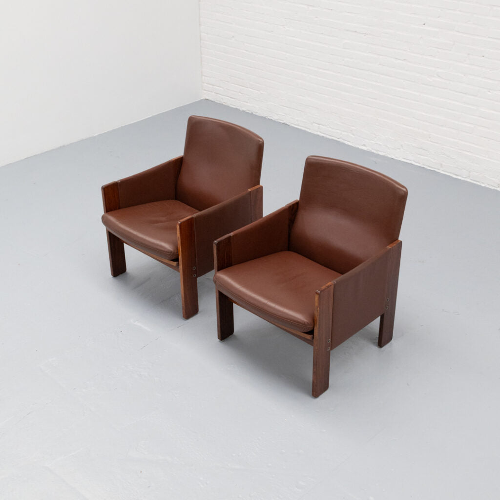 Set of 2 Cassina 917 Armchairs by Afra & Tobia Scarpa — lifestyle setting