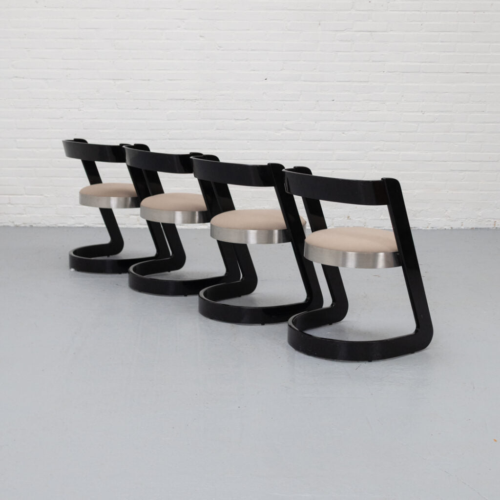 Willy Rizzo Dining Set 1970s — alternate view