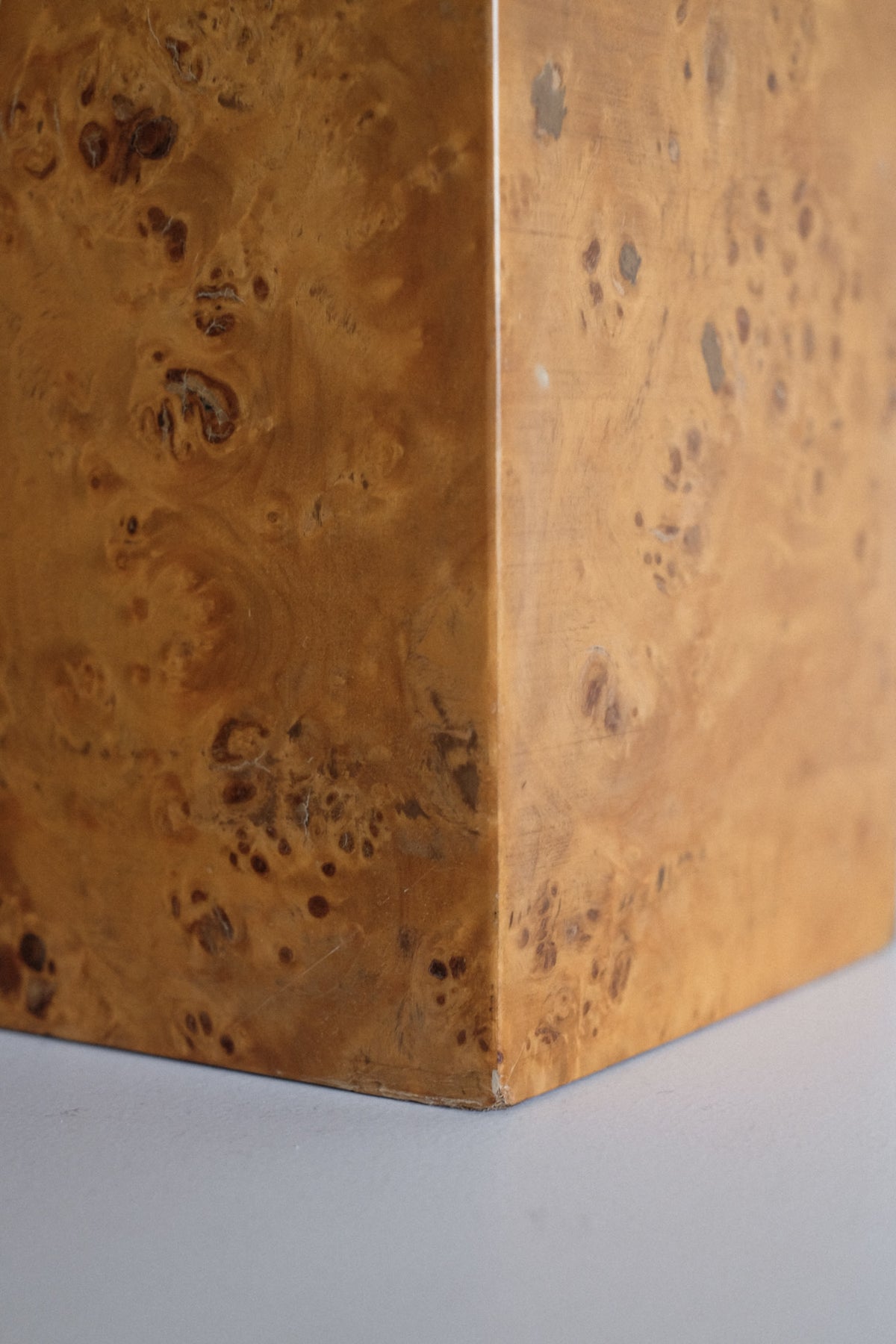 Modern Burl Wood Table Lamp — additional view