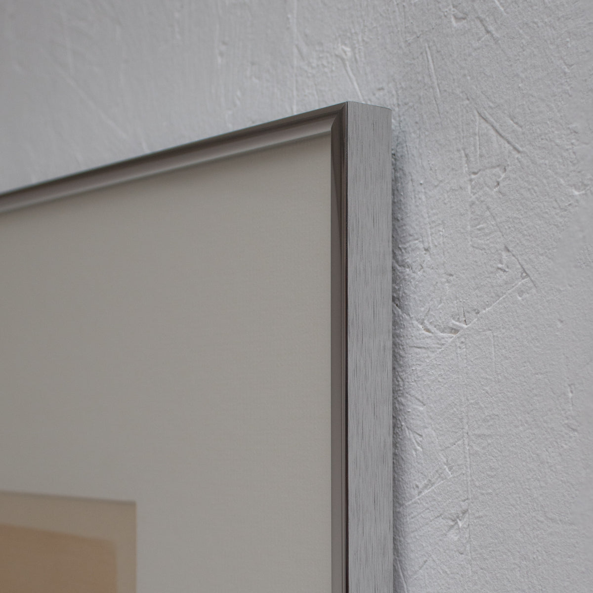 Mid Century Italian Work on Paper — side angle of framed drawing