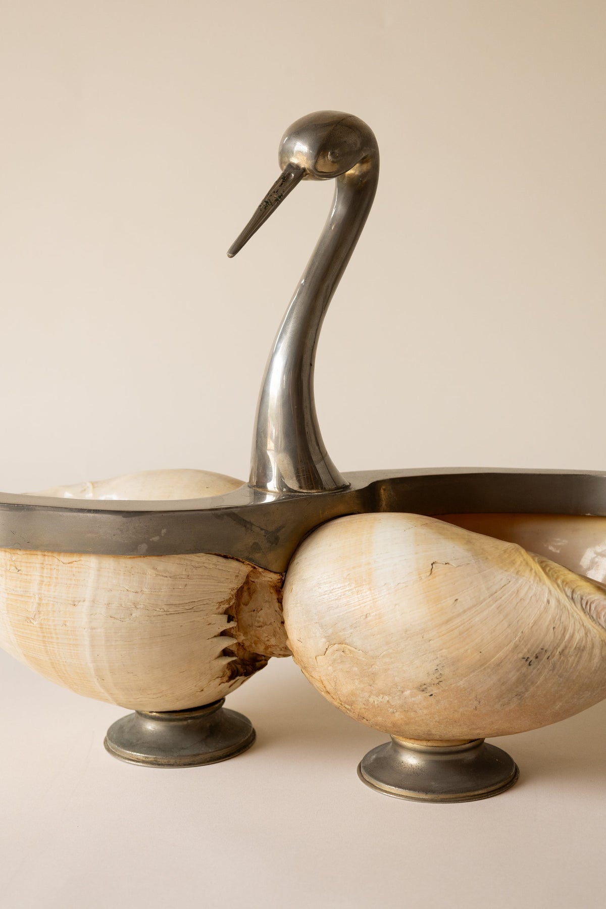 1970s Italian Swan Centrepiece, Attributed to Gabriella Binazzi — in context