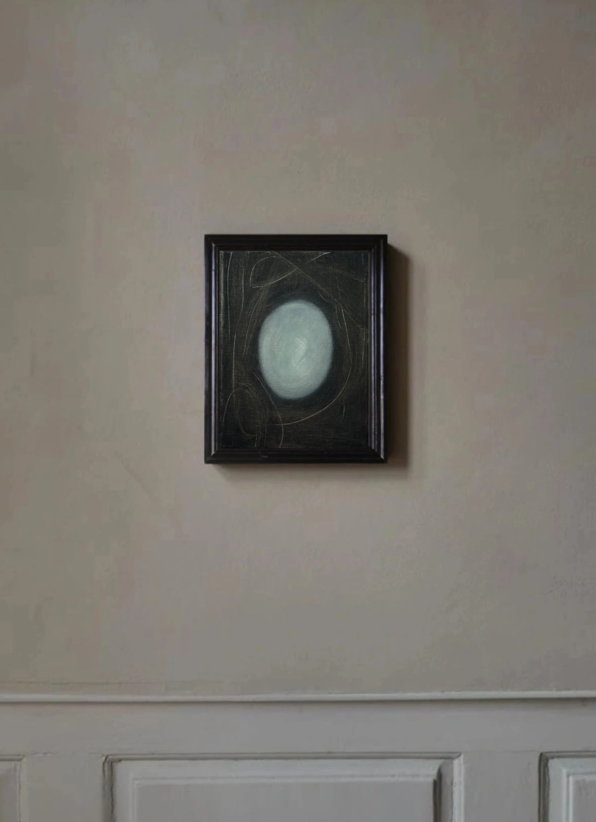 'Let go of gravity II' painting — side angle