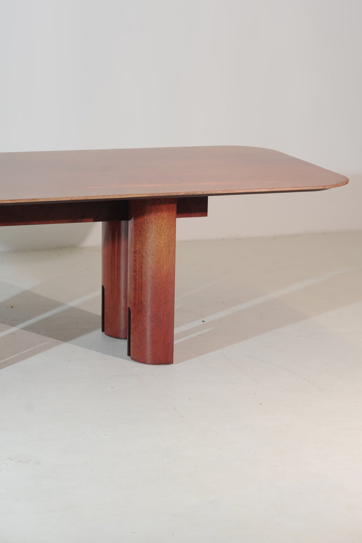 Giovanni Offredi for Saporiti Italian Root Wood Dining Table, 1980 — in context